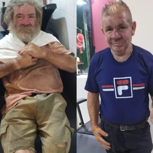 El impresionante cambio de look viral de un vecino de La Rioja en situación de calle