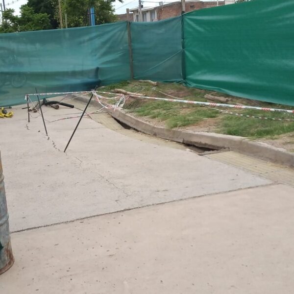 Detectaron otro hundimiento en la avenida 1 de Marzo