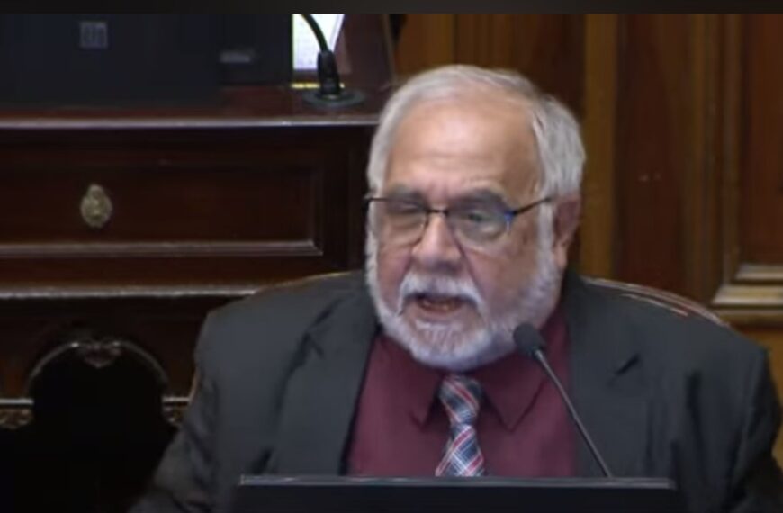 El senador Pagotto afirmó que los jubilados que protestaban el miércoles “son actores contratados”