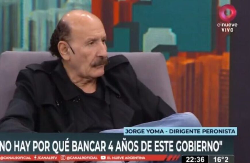 Jorge Yoma: “No hay por qué bancar cuatro años de este gobierno”