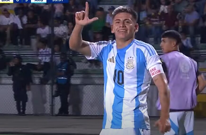 Paliza histórica en el Sub 20 en Venezuela: Argentina le hizo 6 a Brasil
