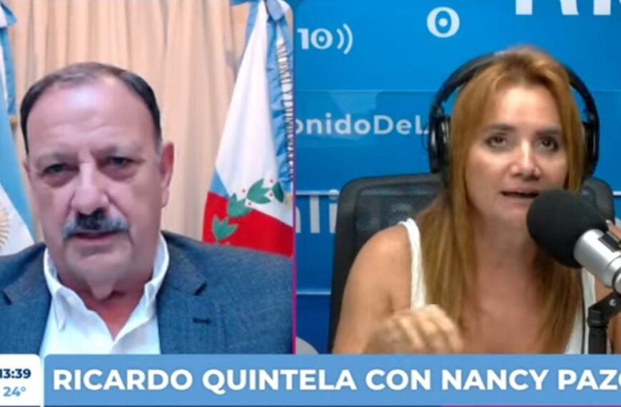 -VIDEO- En un reportaje con Radio 10, Quintela calificó de “payaso” a Milei y apoyó a Kicillof como alternativa