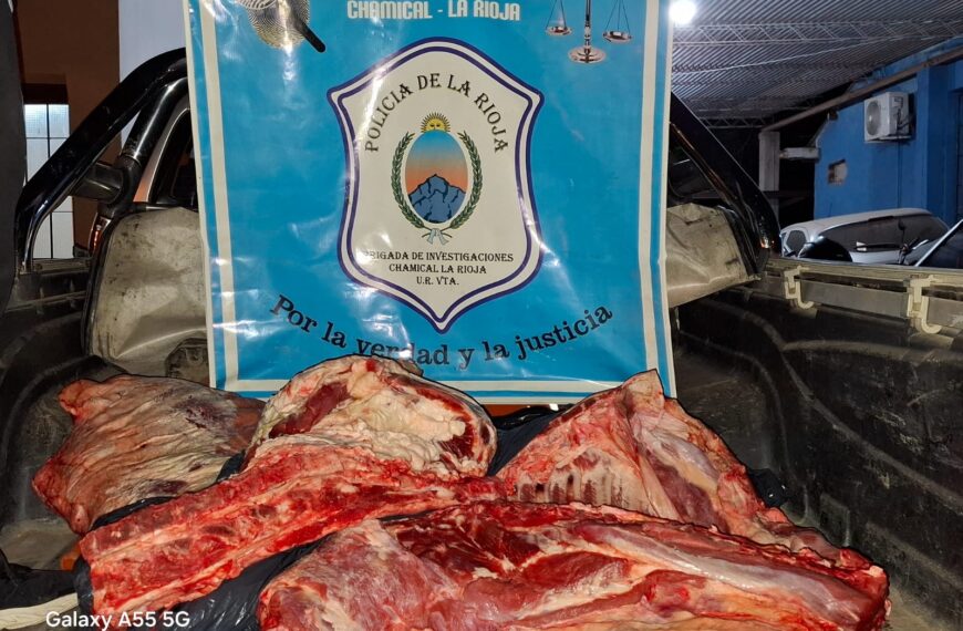 Robaron una vaca en Chamical, pero los encontraron con el animal faenado: hay tres detenidos