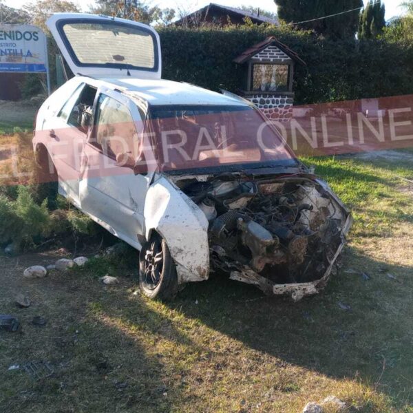 Conductor que volcó en Chilecito tenía un nivel alarmante de alcohol en sangre: 2,22 g/l