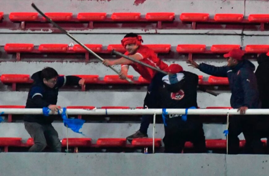 66 fotos de la barbarie entre hinchas en el partido de Independiente y U de Chile