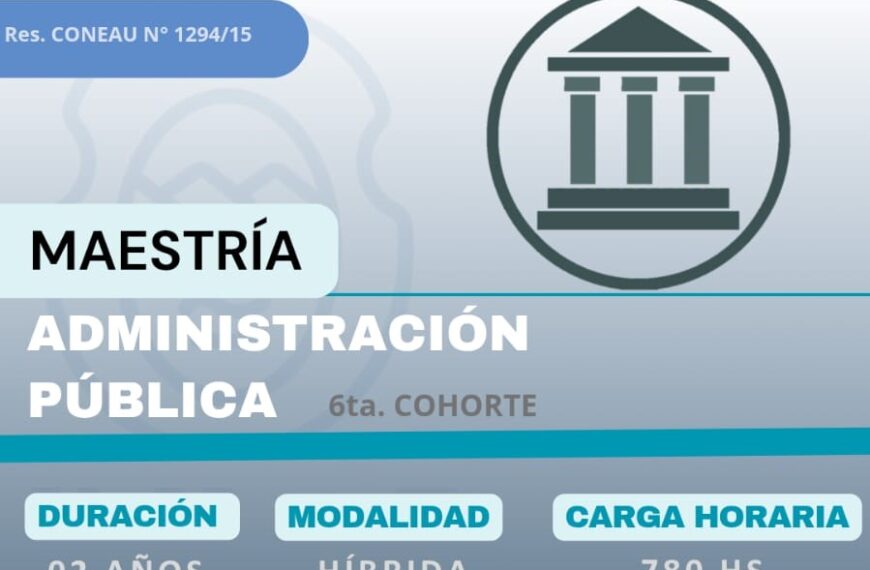 UNLaR abrió las inscripciones para la maestría en Administración Pública